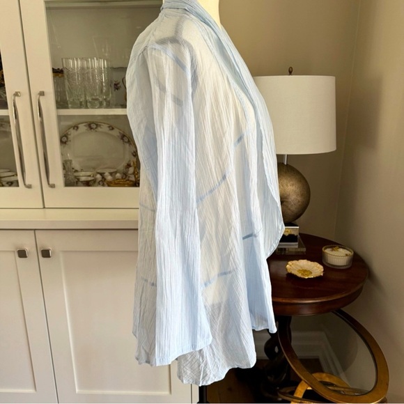 April Cornell Everlasting Sheer Cover-Up - Pastel Blue, XXS-M, Relaxed Fit - Picture 4 of 9